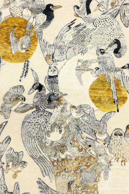 Wings Of The Himalayas Handwoven Contemporary Rug, J80762