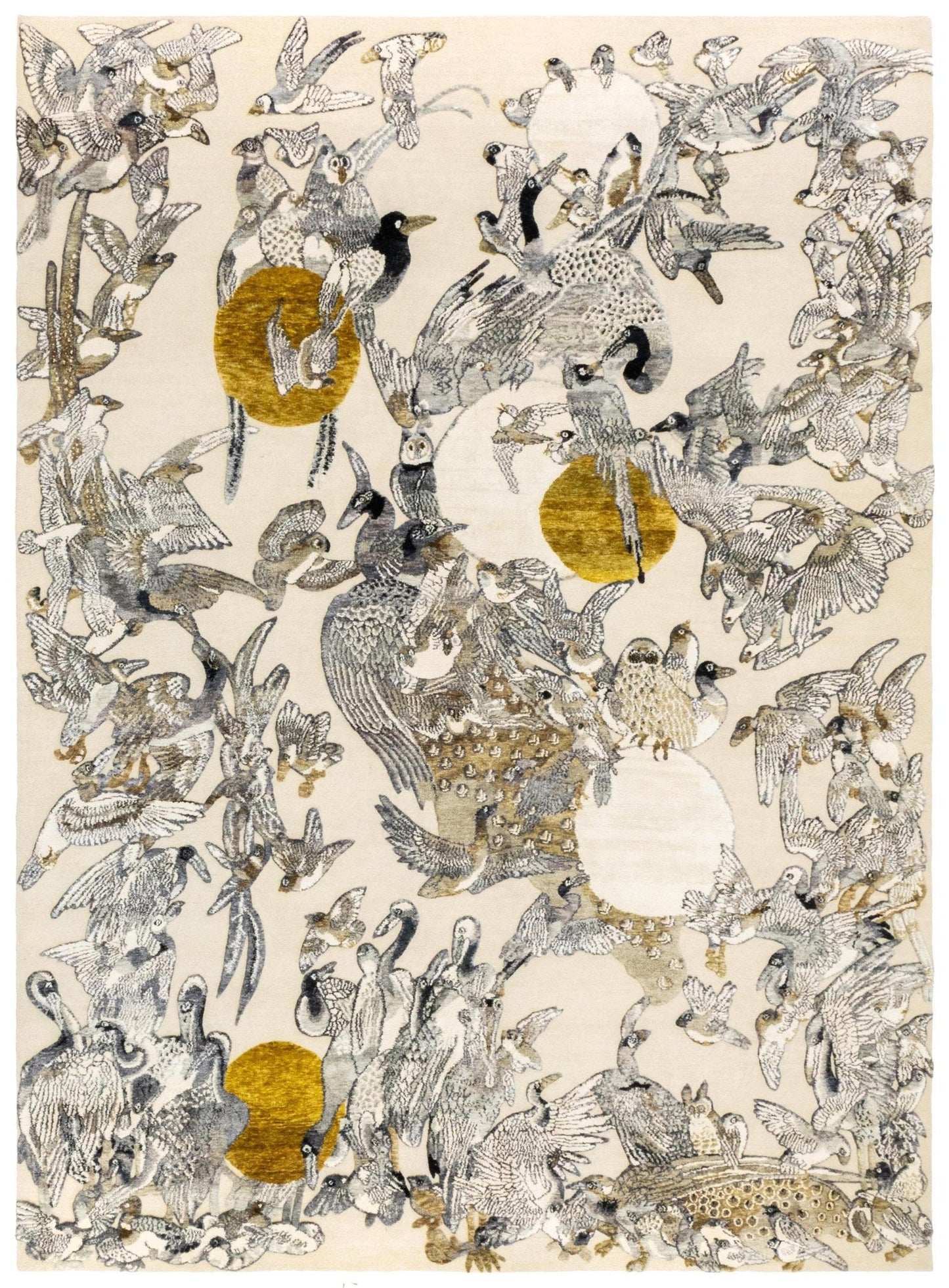 Wings Of The Himalayas Handwoven Contemporary Rug