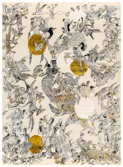 Wings Of The Himalayas Handwoven Contemporary Rug