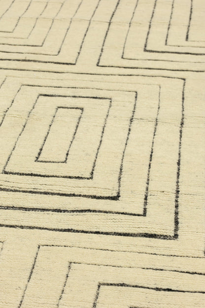 Ziggurat Handwoven Contemporary Rug, J80873
