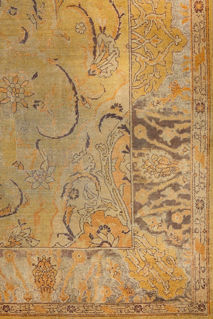 Vintage Agra Handwoven Traditional Rug, J88043