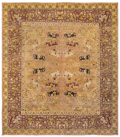  Agra Handwoven Traditional Rug