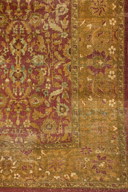 Vintage Amritsar Handwoven Traditional Rug, J86400