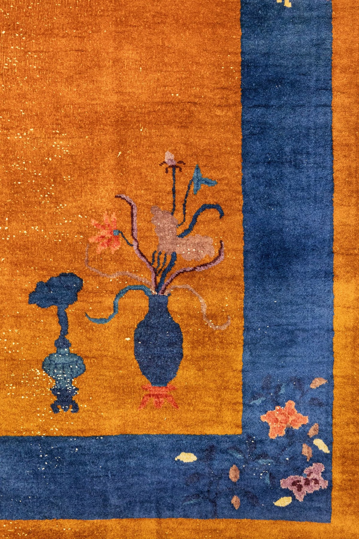 Antique Art Deco Handwoven Traditional Rug, J88862