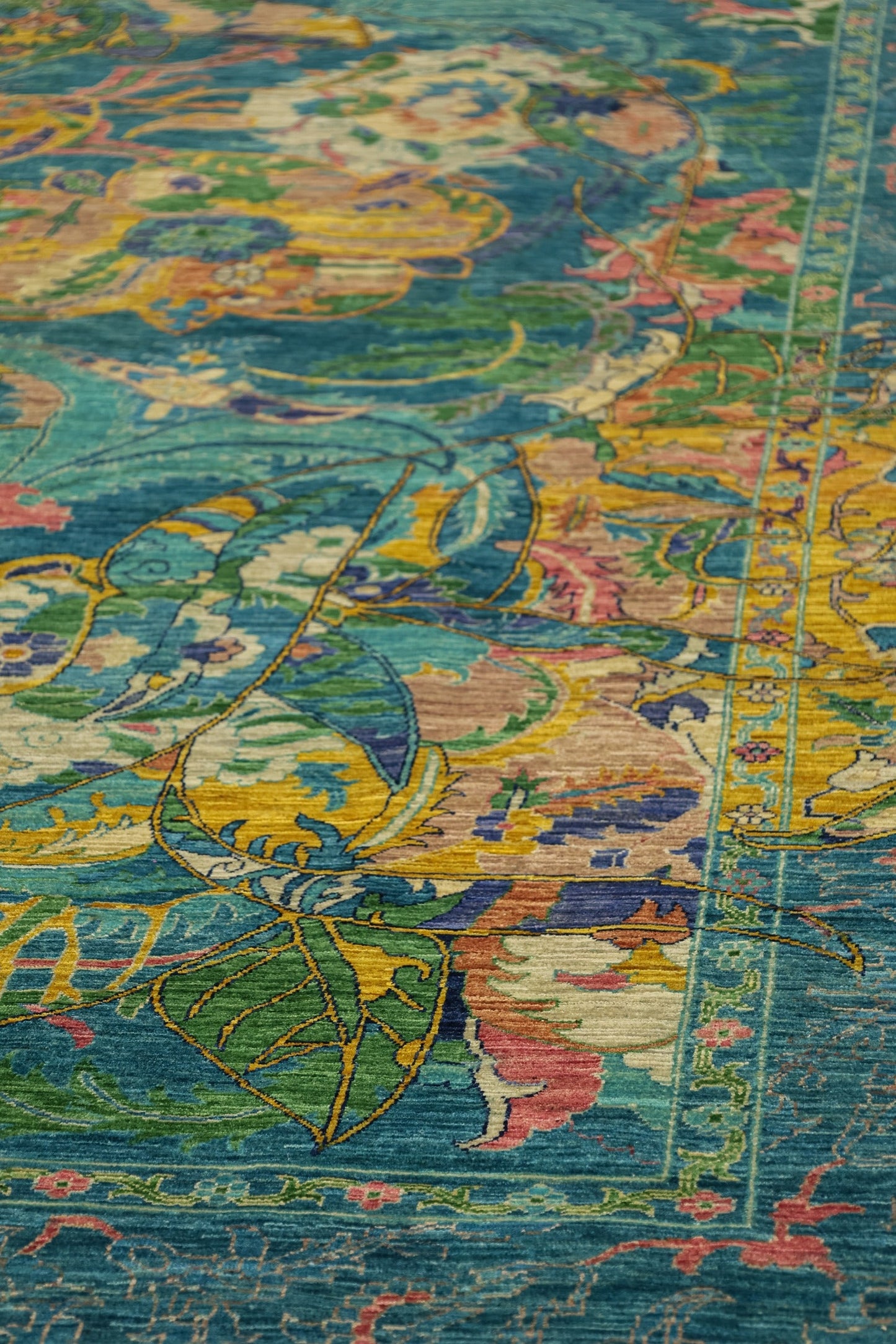 Art Deco Handwoven Traditional Rug, J81314