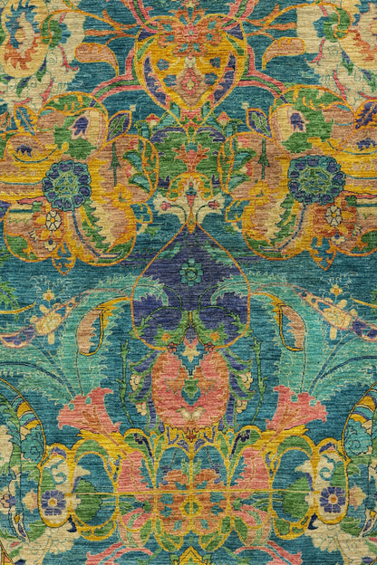 Art Deco Handwoven Traditional Rug, J81314