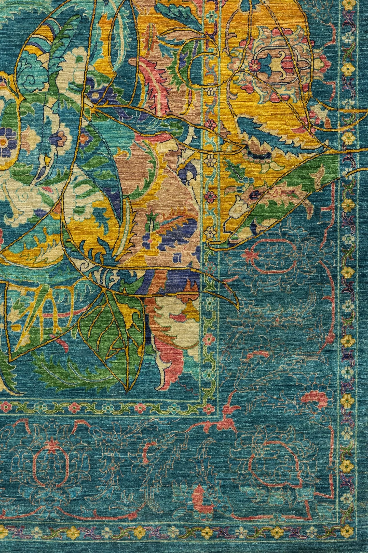 Art Deco Handwoven Traditional Rug, J81314