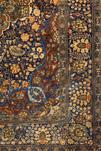 Antique Atashogoli Kashan Handwoven Traditional Rug, J88686