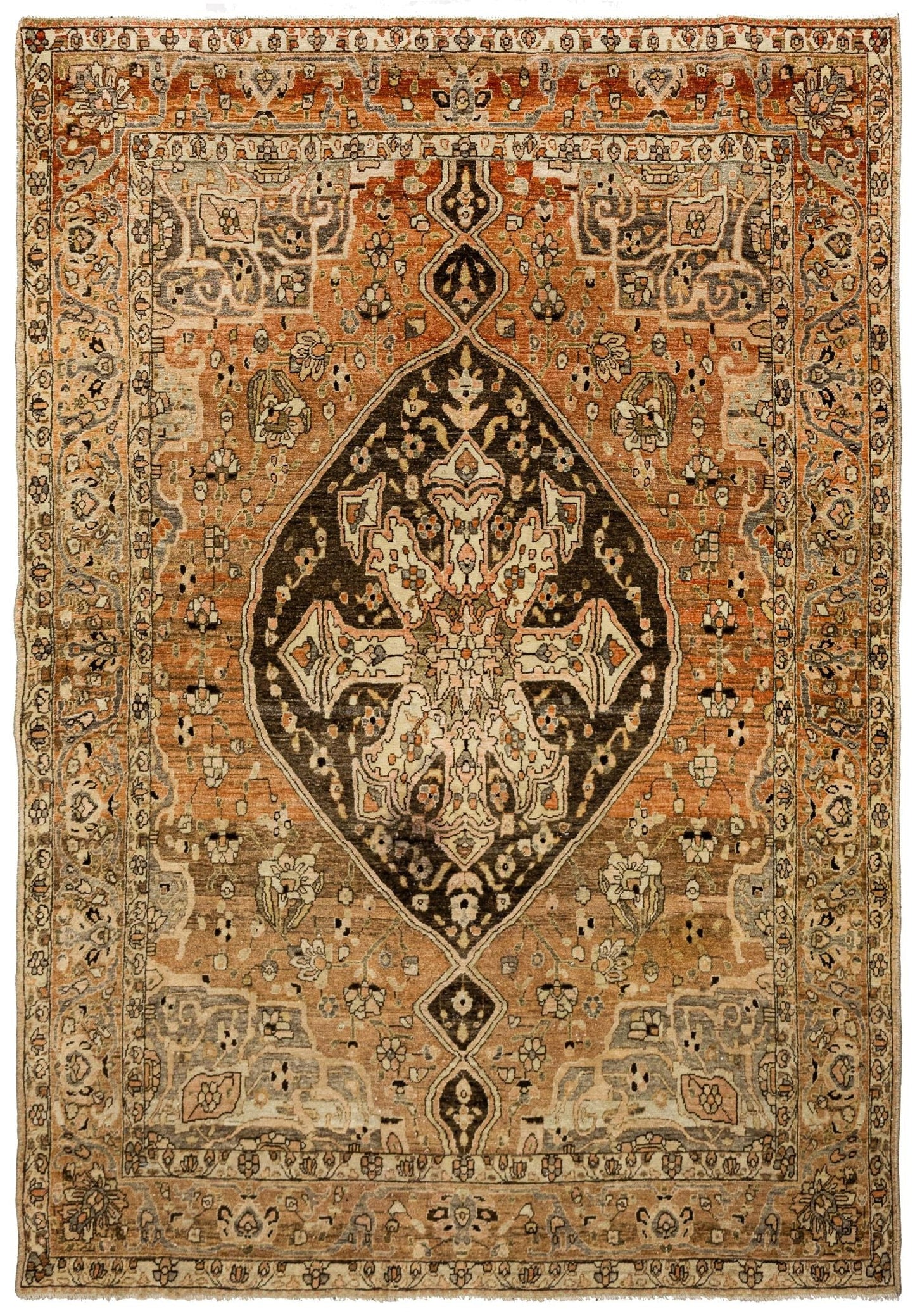 Vintage Bakhtiari Handwoven Traditional Rug