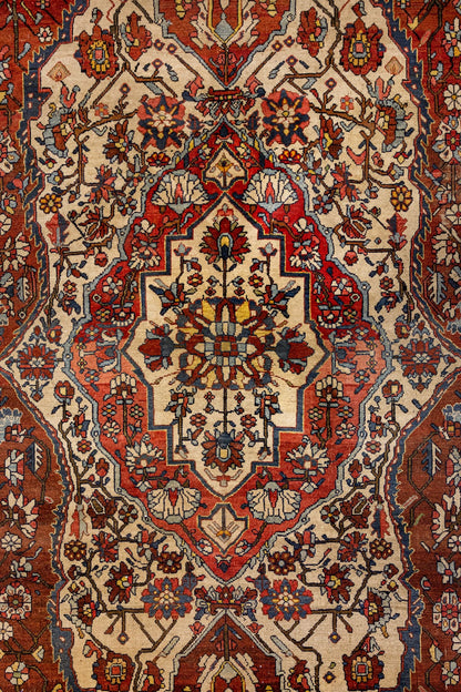 Antique Bakhtiari Handwoven Traditional Rug, J87238