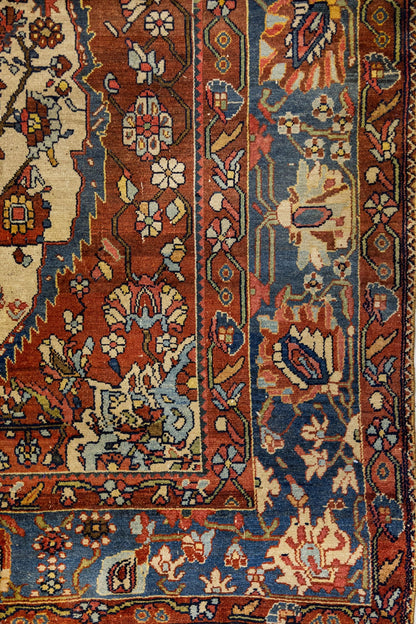 Antique Bakhtiari Handwoven Traditional Rug, J87238