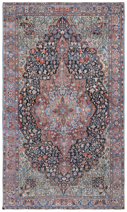 Antique Bakhtiari Handwoven Traditional Rug