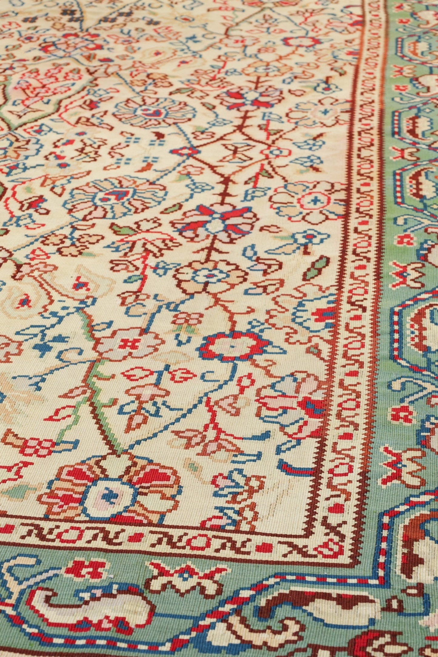 Vintage Bessarabian Handwoven Traditional Rug, J80444