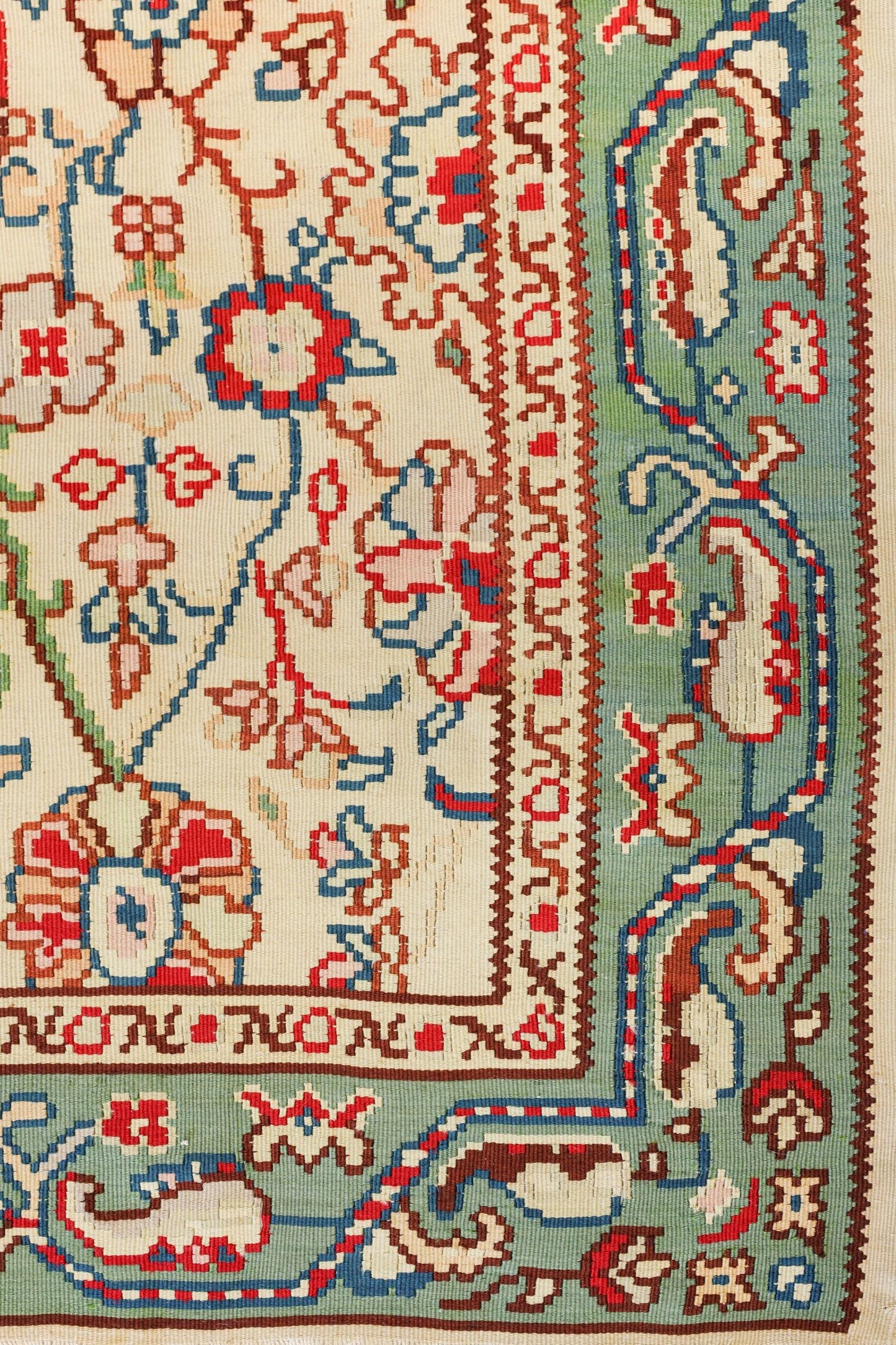 Vintage Bessarabian Handwoven Traditional Rug, J80444