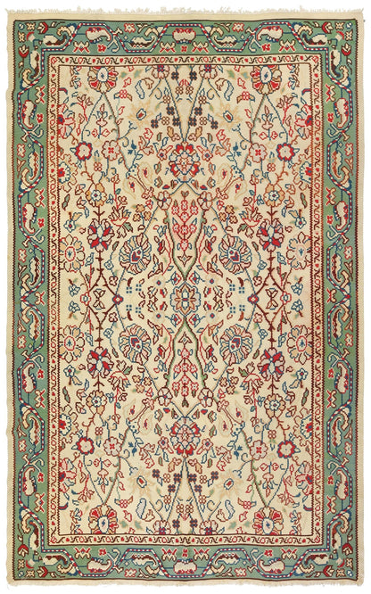 Vintage Bessarabian Handwoven Traditional Rug