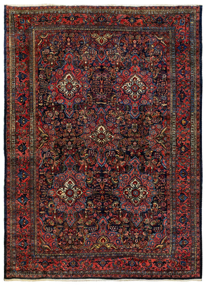 Antique Bibikabad Handwoven Traditional Rug