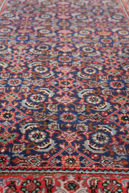 Vintage Bijar Handwoven Traditional Rug, 80393