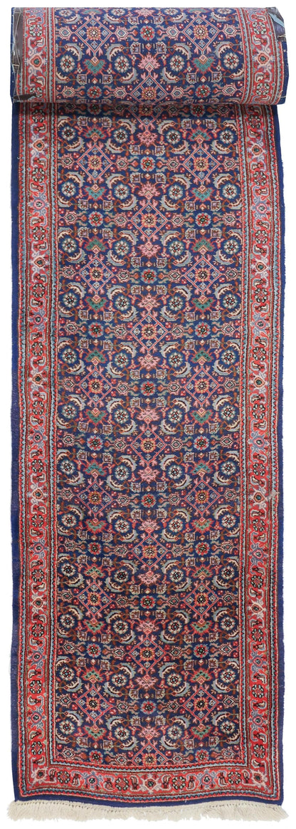 Vintage Bijar Handwoven Traditional Rug
