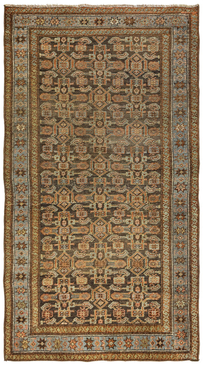 Vintage Bijar Handwoven Traditional Rug
