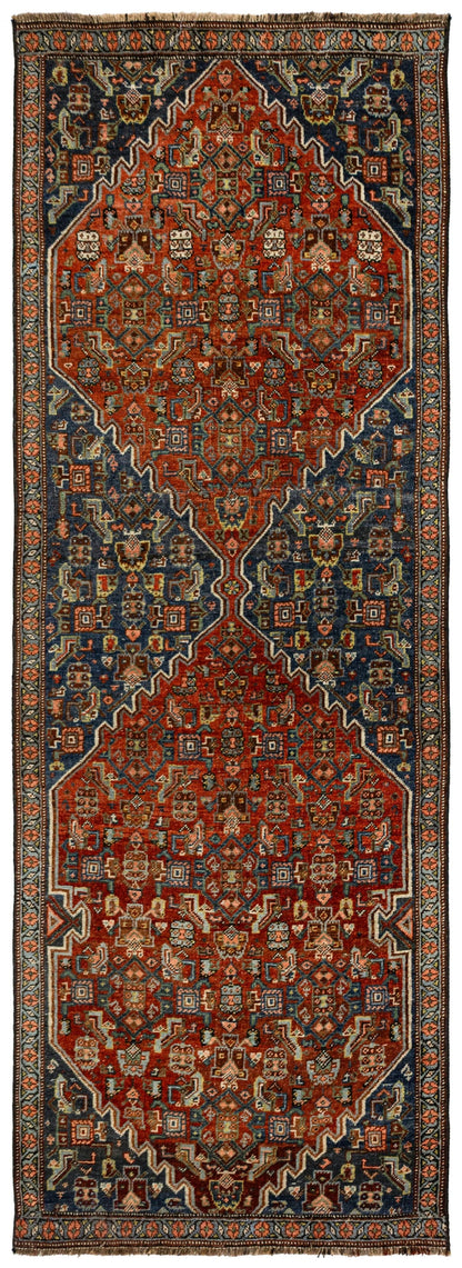 Vintage Bijar Handwoven Traditional Rug