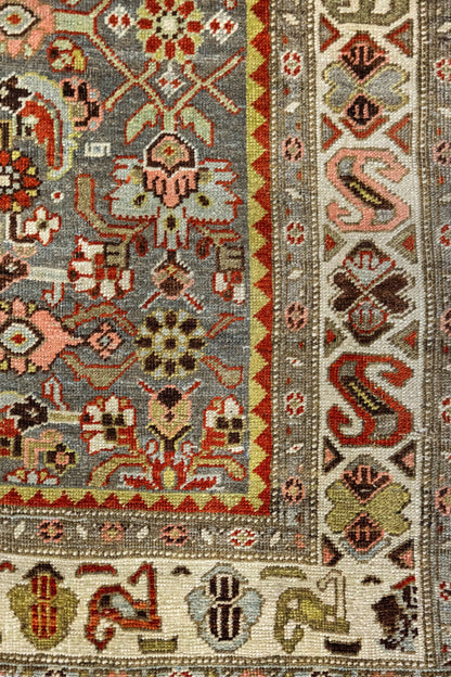 Vintage Bijar Handwoven Traditional Rug, J89151