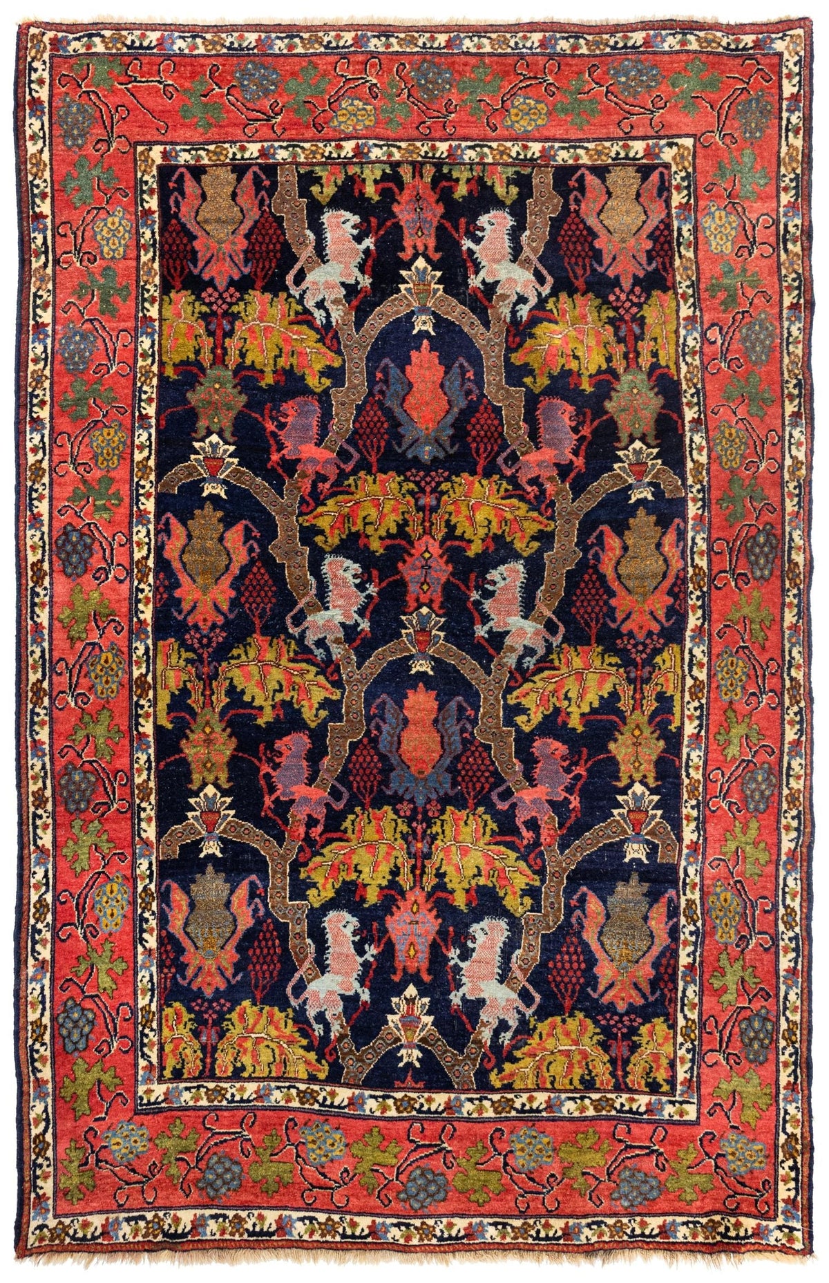  Bijar Handwoven Traditional Rug