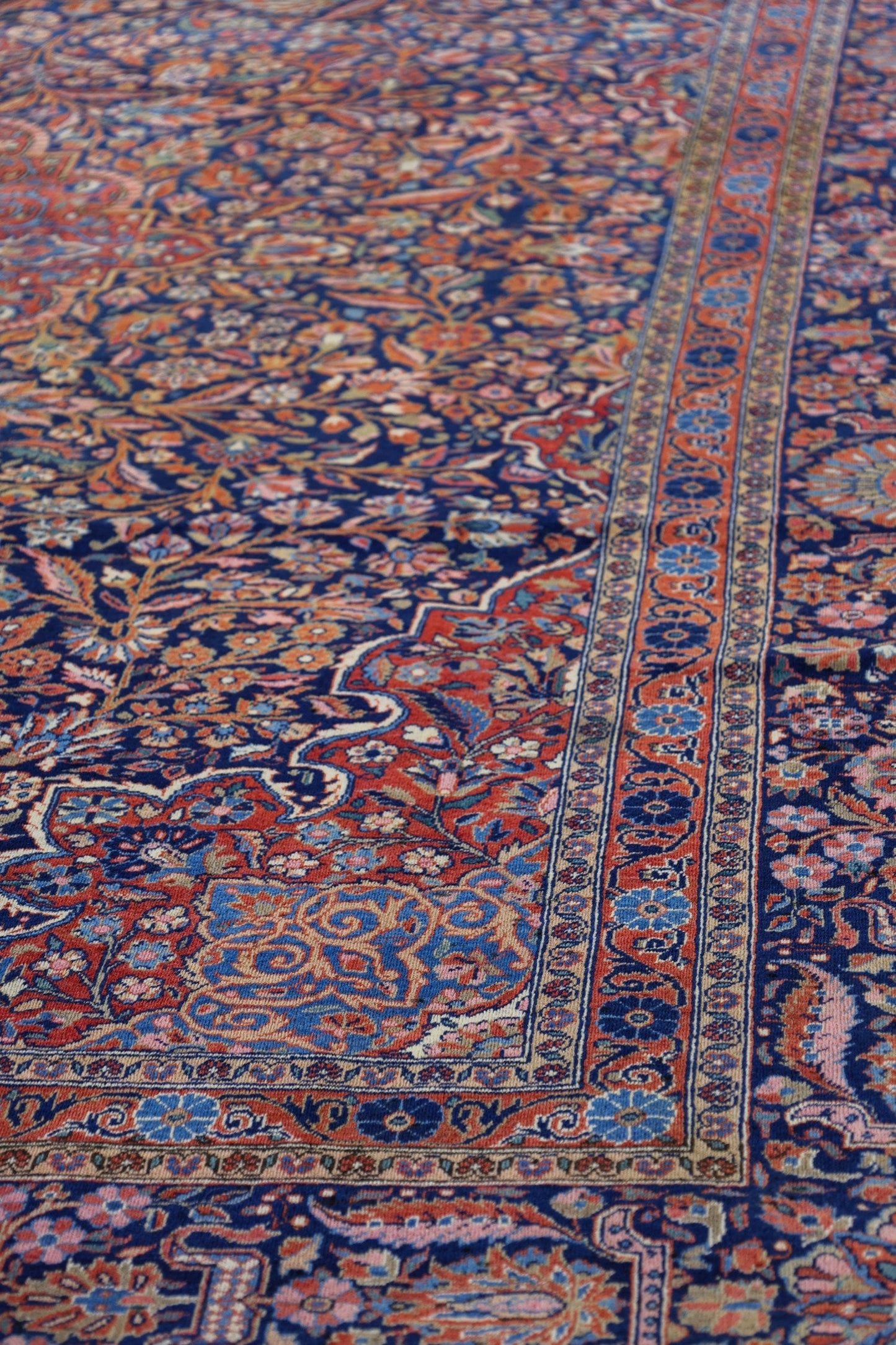 Antique Dabir Keshan Handwoven Traditional Rug, JF8756