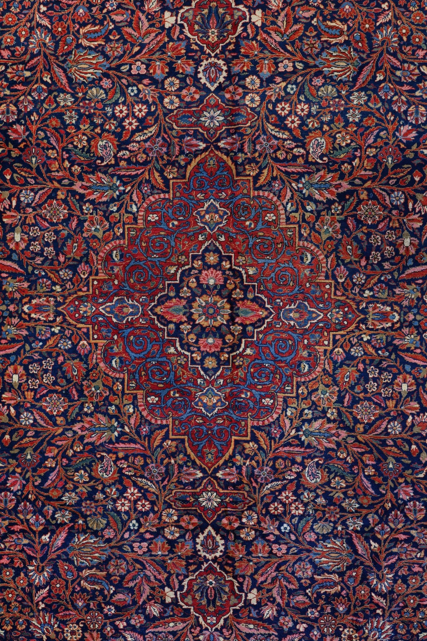 Antique Dabir Keshan Handwoven Traditional Rug, JF8756