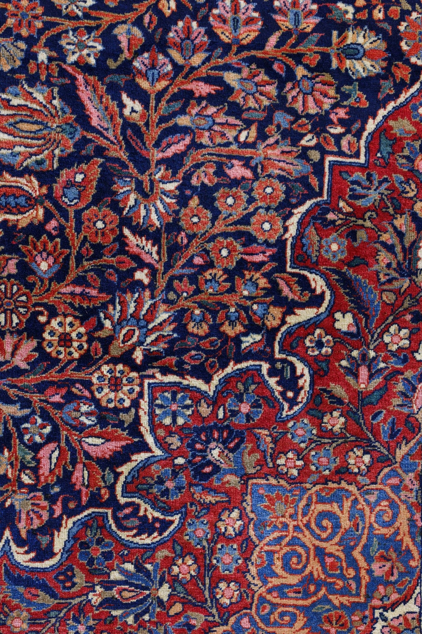 Antique Dabir Keshan Handwoven Traditional Rug, JF8756