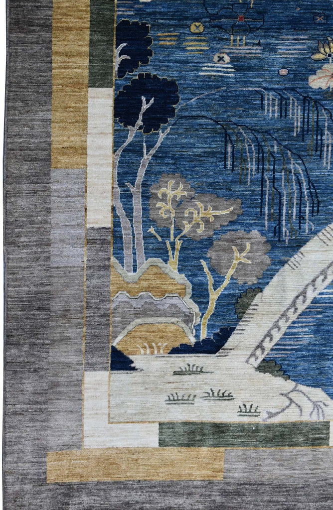 Deco Landscape Handwoven Traditional Rug | Landry & Arcari