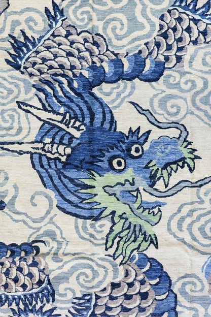 Dragon Handwoven Traditional Rug, J79962