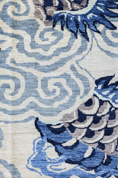 Dragon Handwoven Traditional Rug, J79962