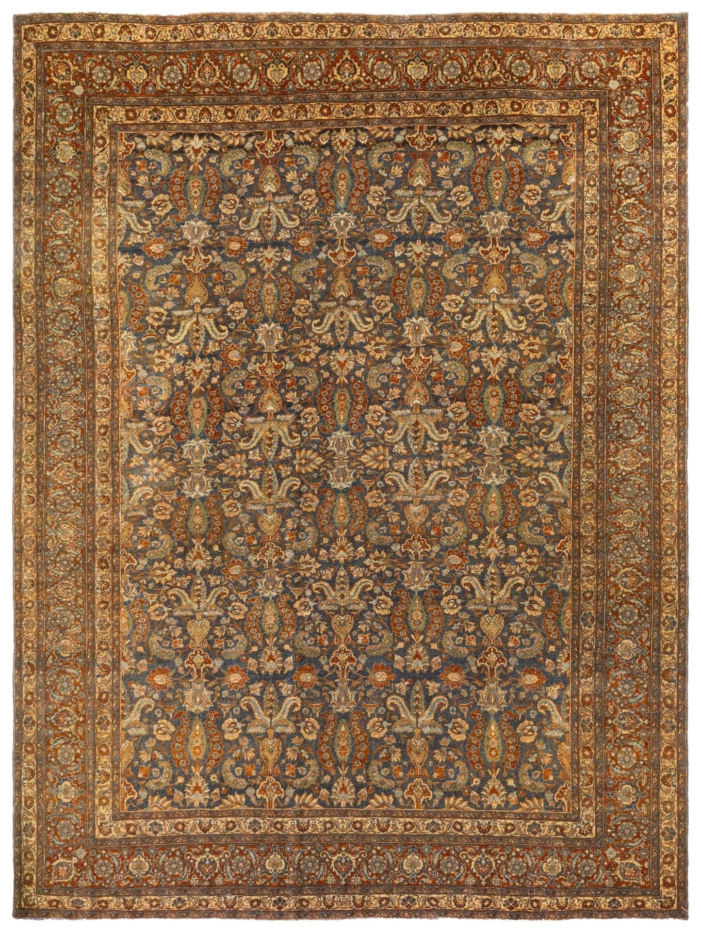 Vintage Ekbatan Handwoven Traditional Rug