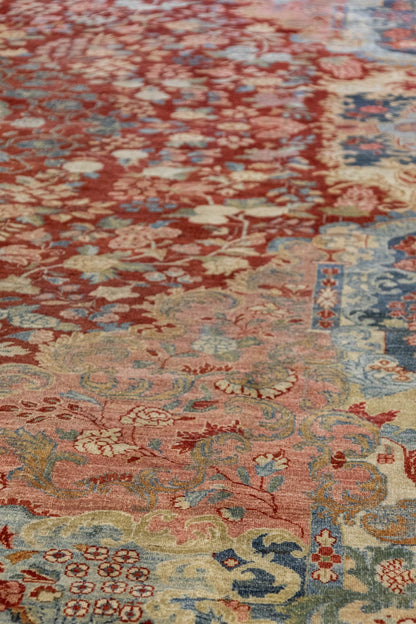 Antique Euro Sarouk Handwoven Traditional Rug, J86310