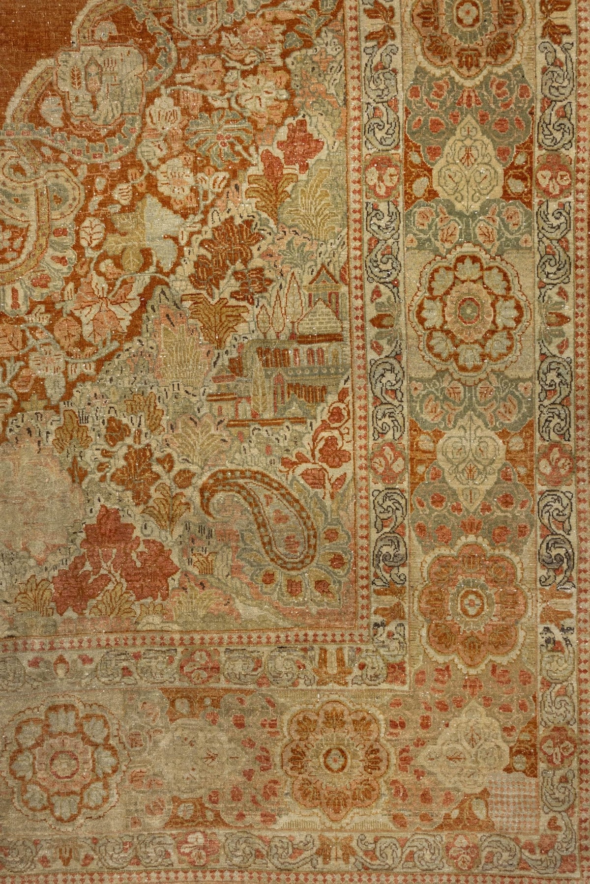 Vintage Euro Sarouk Handwoven Traditional Rug, J86419