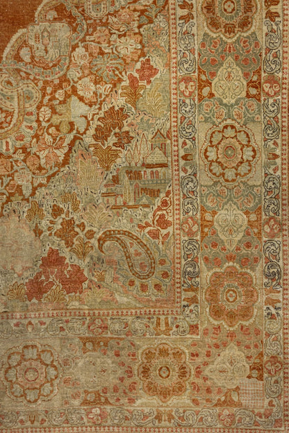 Vintage Euro Sarouk Handwoven Traditional Rug, J86419