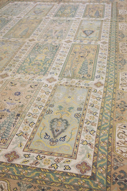 Vintage European Handwoven Traditional Rug, J68408