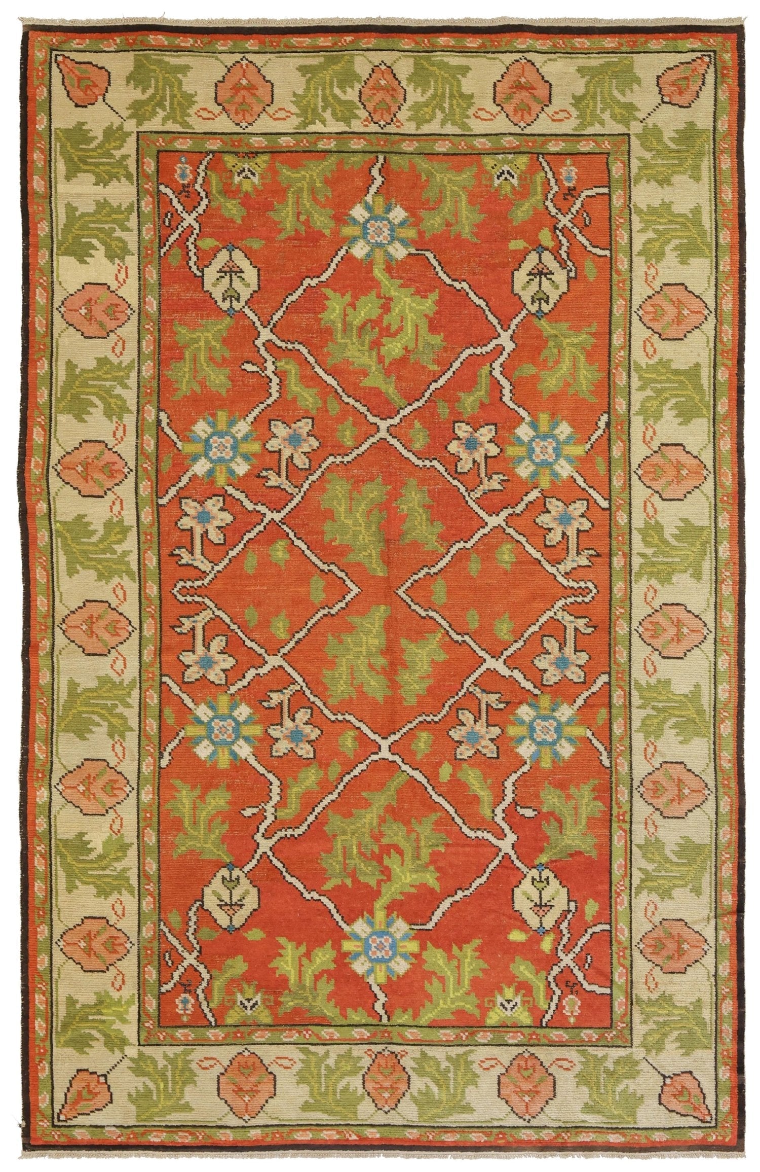 Vintage European Deco Handwoven Traditional Rug | Landry & Arcari ...