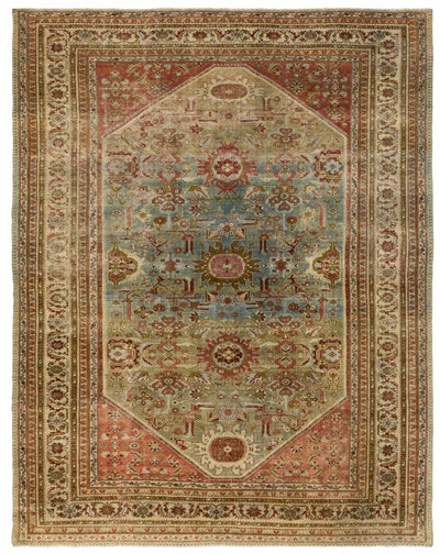 Vintage Feraghan Handwoven Traditional Rug