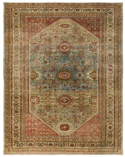 Vintage Feraghan Handwoven Traditional Rug
