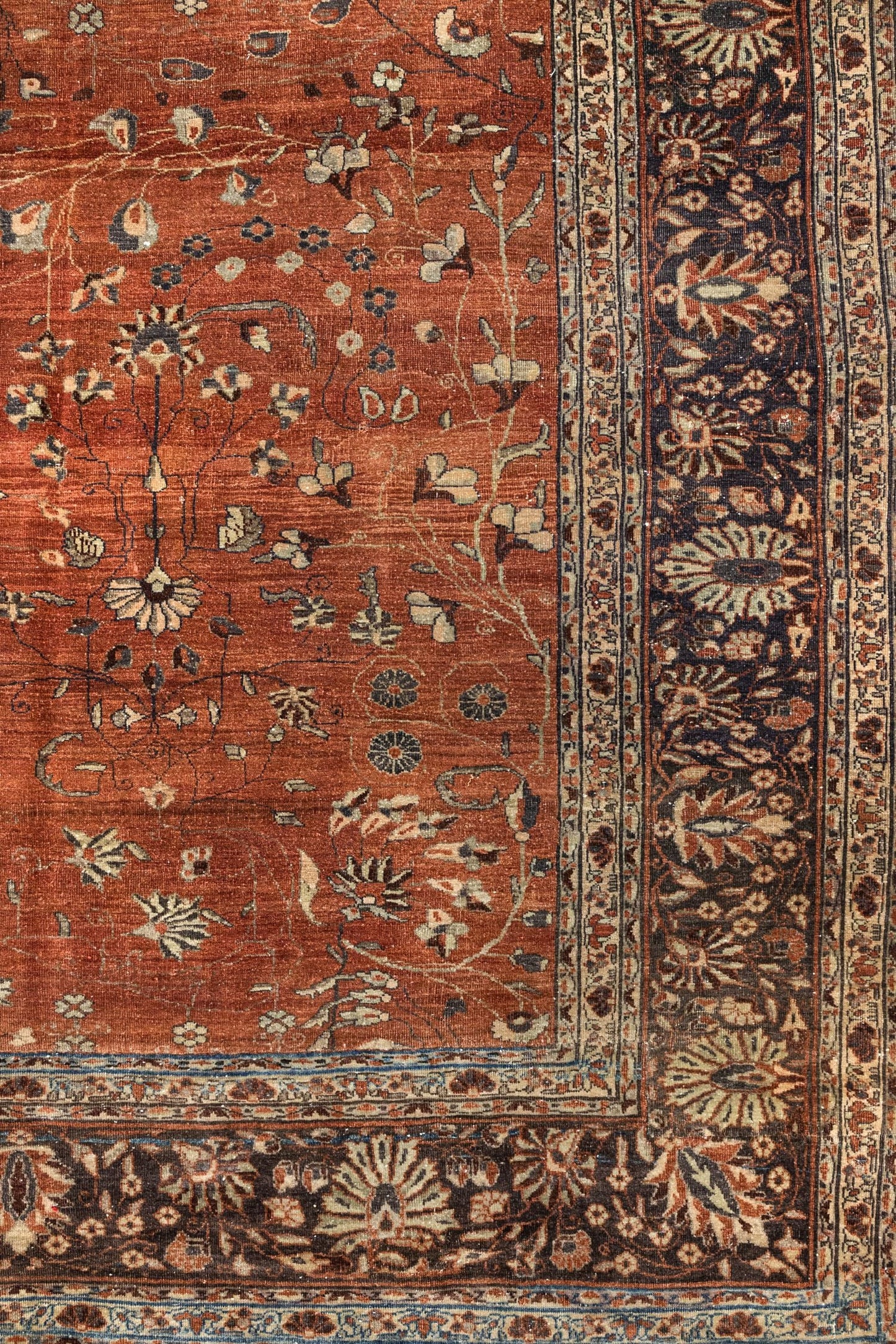 Vintage Ferahan Sarouk Handwoven Traditional Rug, J75393