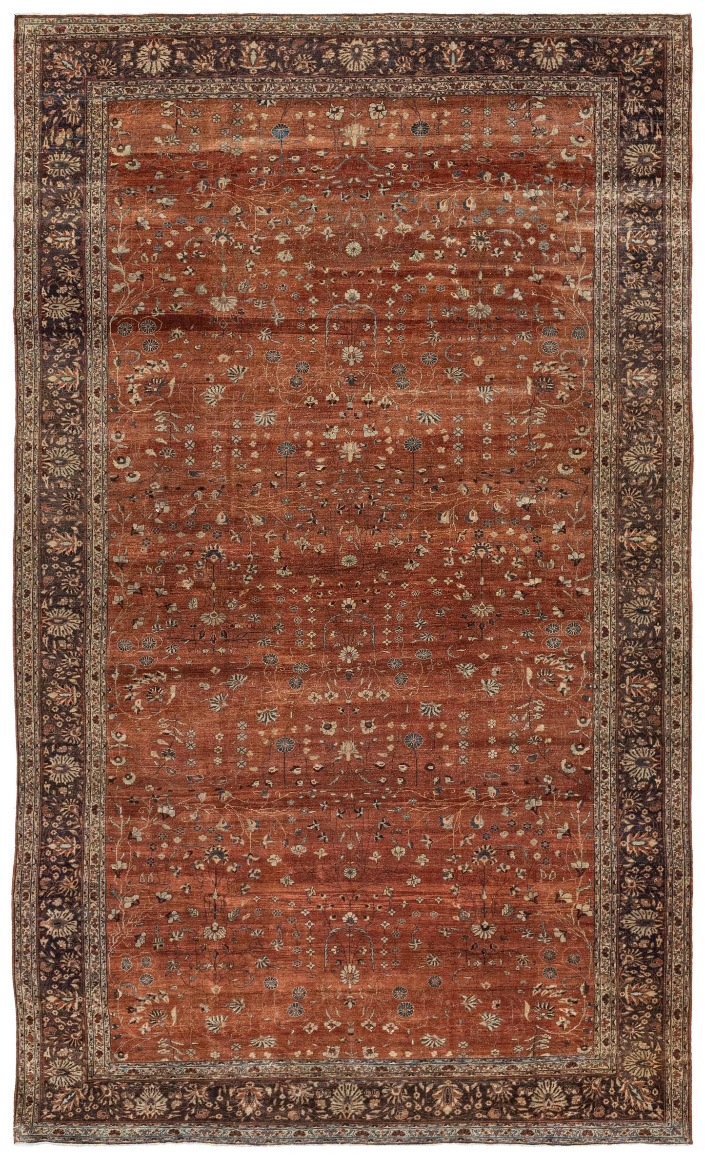 Vintage Ferahan Sarouk Handwoven Traditional Rug