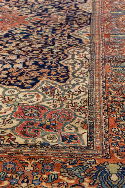 Antique Ferahan Sarouk Handwoven Traditional Rug, J86125