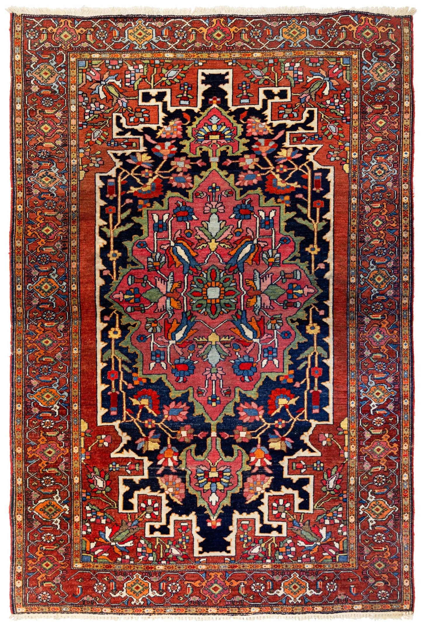 Antique Ferahan Sarouk Handwoven Traditional Rug