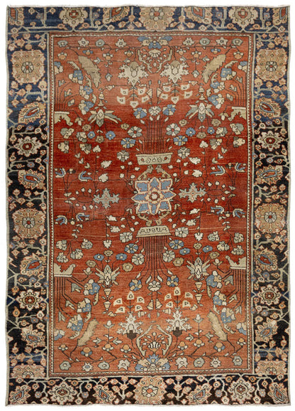 Antique Ferahan Sarouk Handwoven Traditional Rug