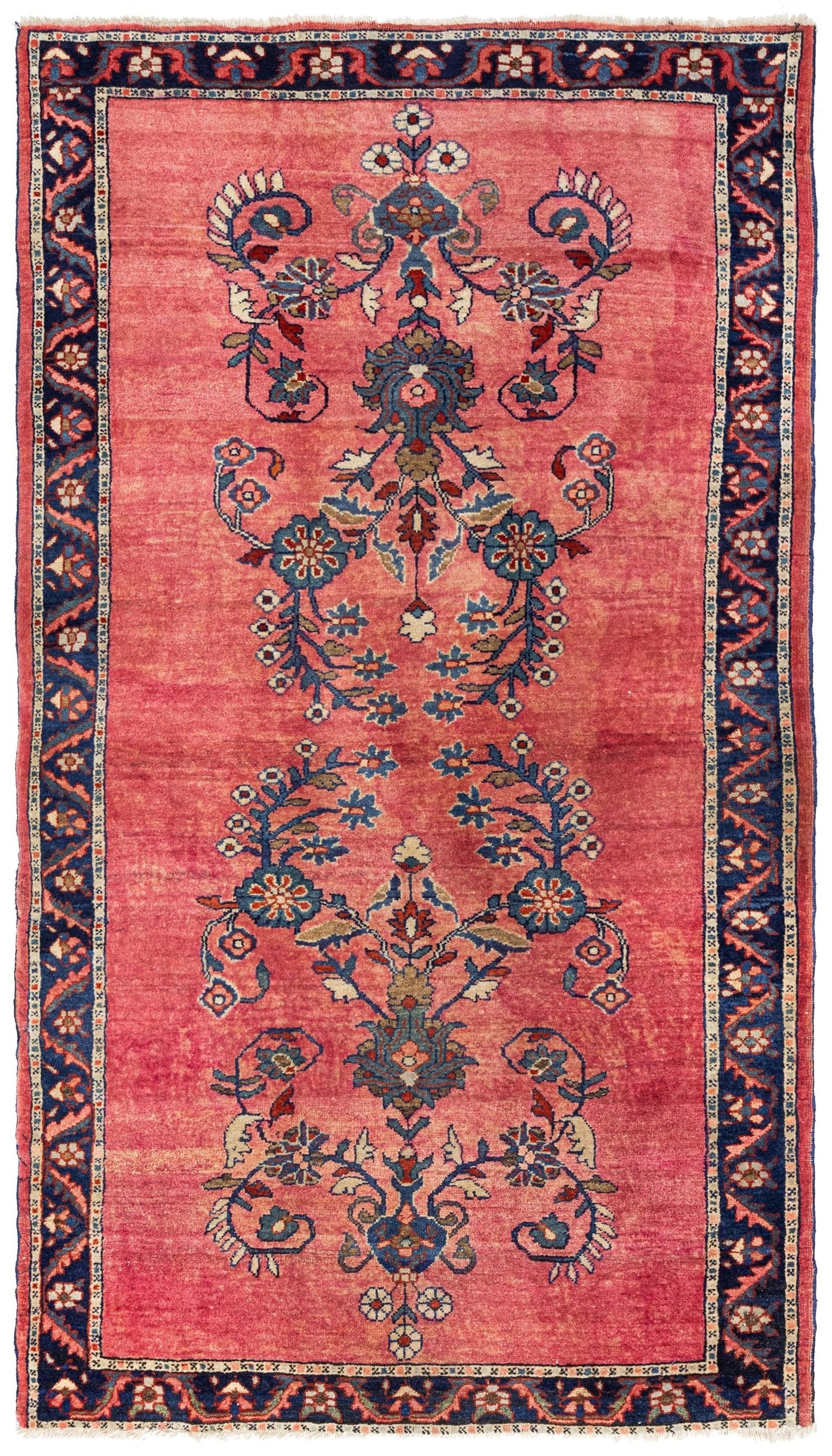  Ferahan Sarouk Handwoven Traditional Rug
