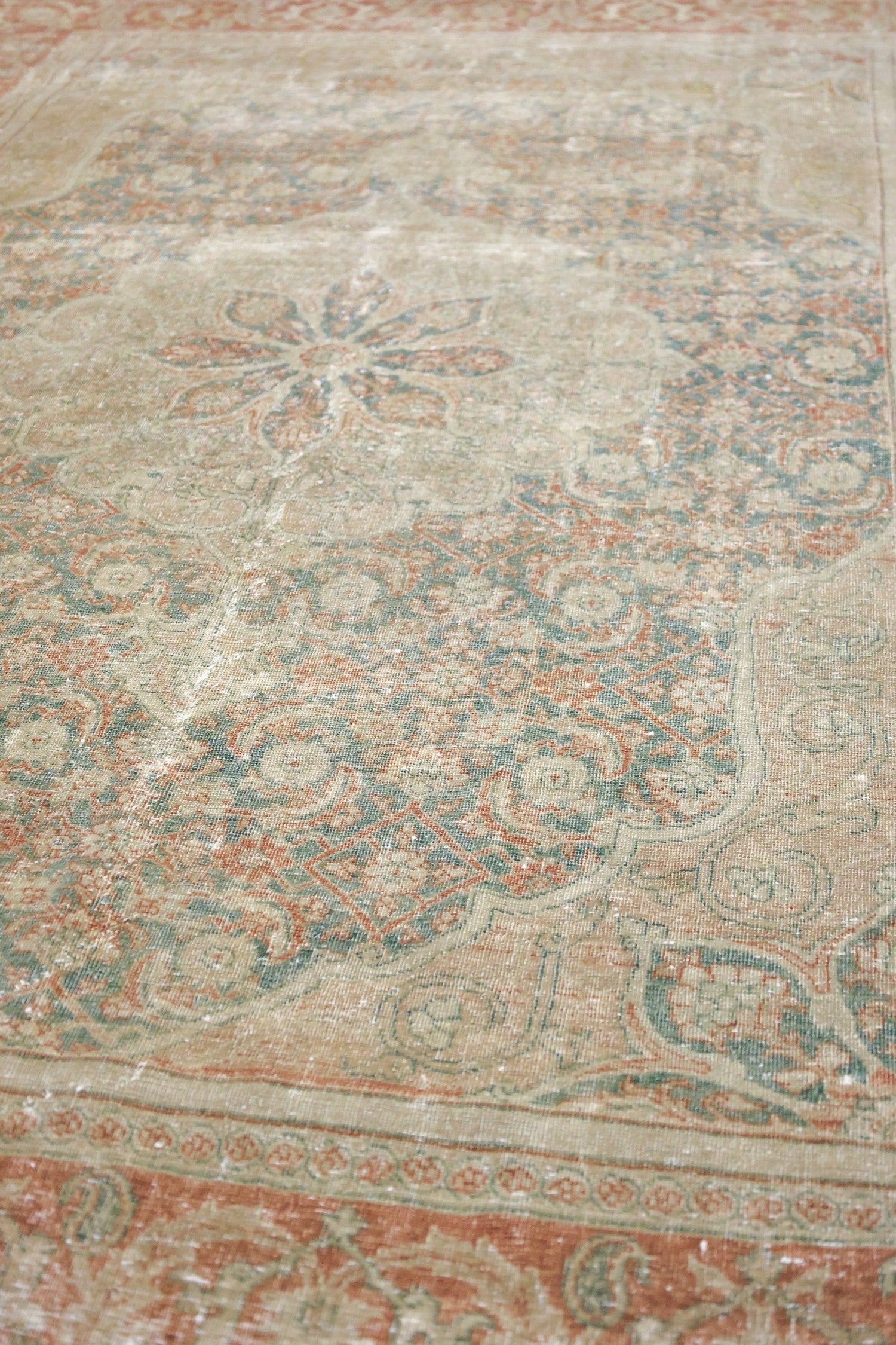 Vintage Haji Jalili Tabriz Handwoven Traditional Rug, J69244