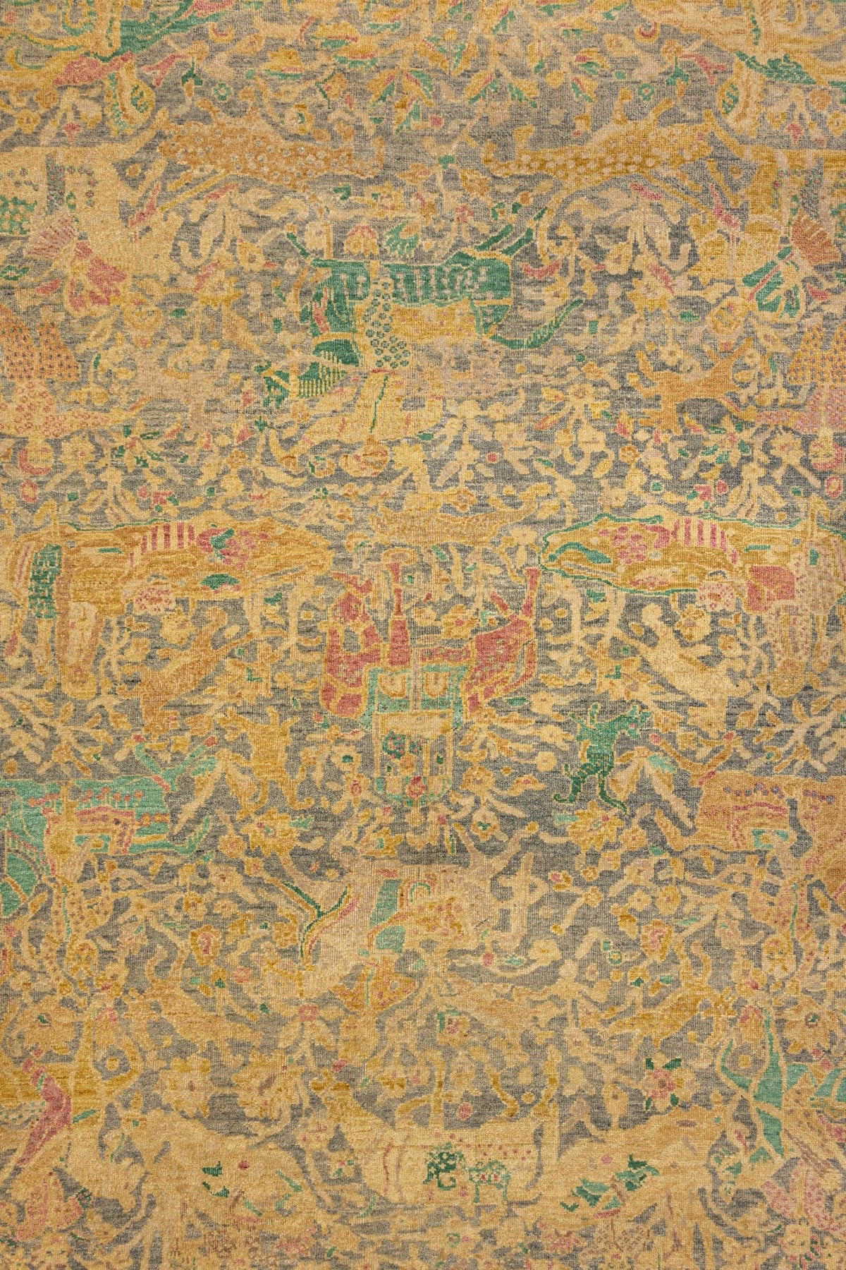 Hunting Agra Handwoven Traditional Rug, J88473