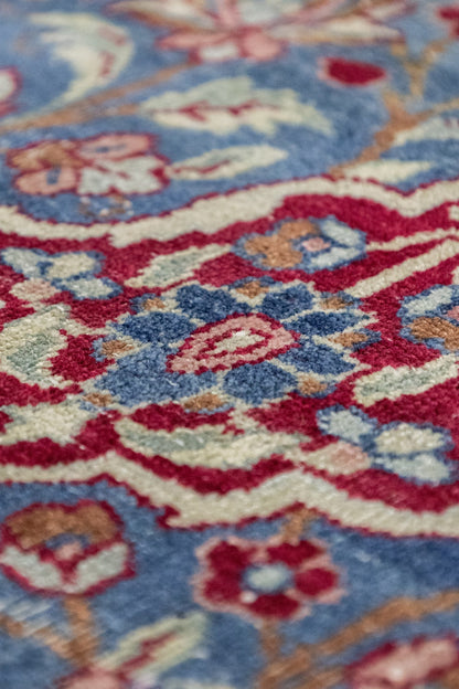 Vintage Hunting Mashad Handwoven Traditional Rug, J89144
