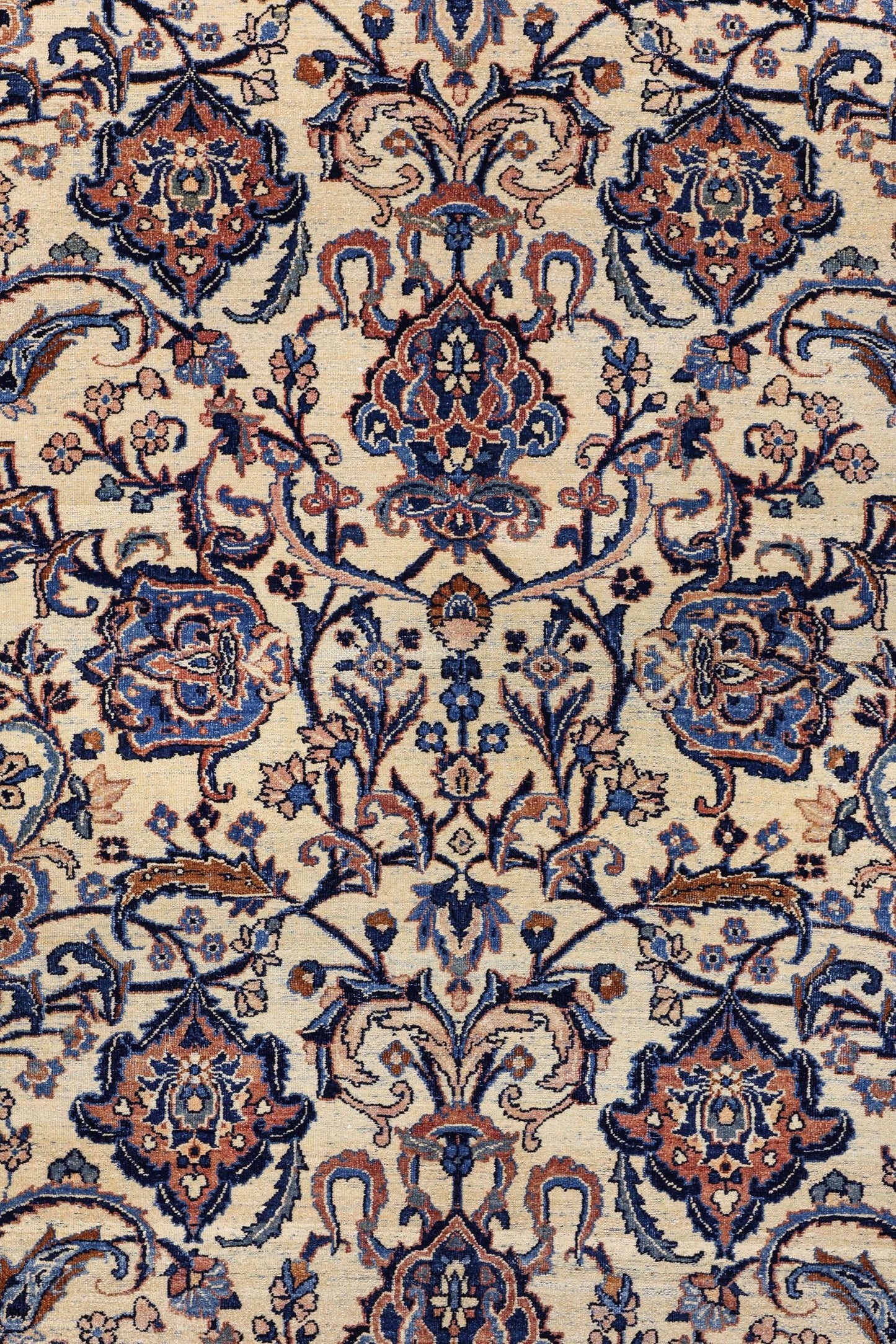 Vintage Isfahan Handwoven Traditional Rug, J79410